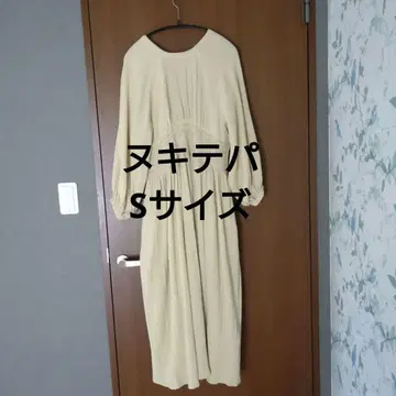 누키테파 긴팔 원피스 S 와카쿠사색