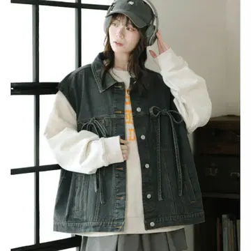 리본 데님 베스트 mero boutique