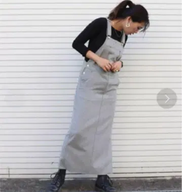 canal jean RED CHOP WORKS 오버롤 스커트 그레이