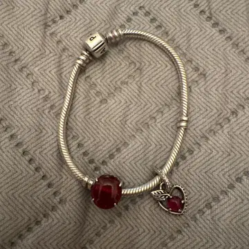 Pandora 하트 참 팔찌