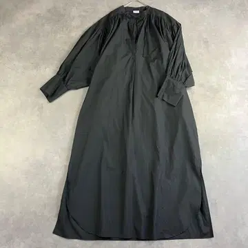 에릭 베르제르 DOU BOCHI 밴드 카라 롱 원피스 블랙