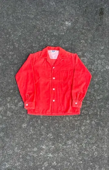 50's WOODBURY 오픈 카라 코듀로이 셔츠