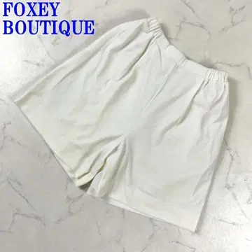 폭시 부티크 벨로아 느낌 스트레치 하프 팬츠 화이트 38 C215