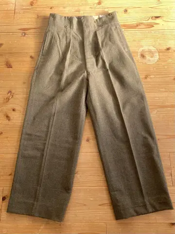 CANADIAN ARMY 50s 울 트라우저 팬츠