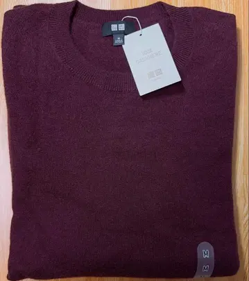 남성용 2025년 가을 신작 UNIQLO 캐시미어 크루넥 스웨터