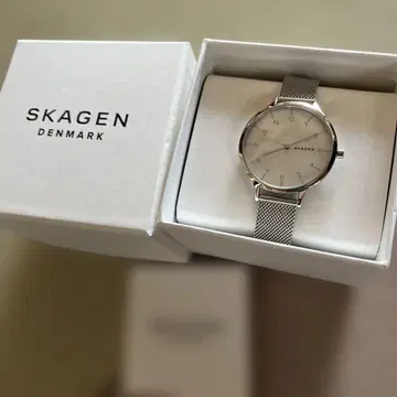 SKAGEN 손목시계 실버 메쉬 밴딩