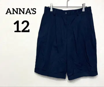 ANNA'S 네이비 숏팬츠 [ 12 ] 캐주얼 반바지 세련된 스타일