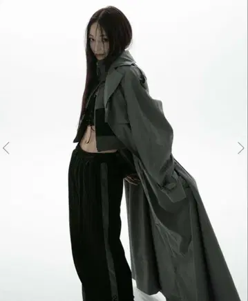 melt the lady wide trench coat