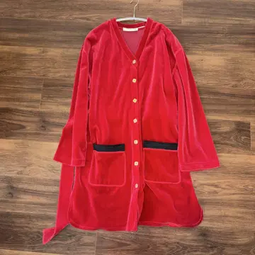 [ 소니아 리키엘 ] 빨간색 벨로아 긴팔 가디건