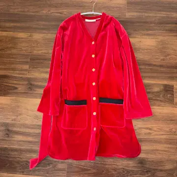 [ 소니아 리키엘 ] 빨간색 벨로아 긴팔 가디건