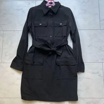 Ronherman 블랙 셔츠 원피스