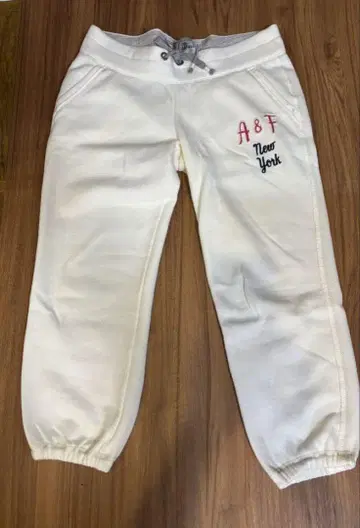 Abercrombie & Fitch 여성용 조거 팬츠 S 화이트