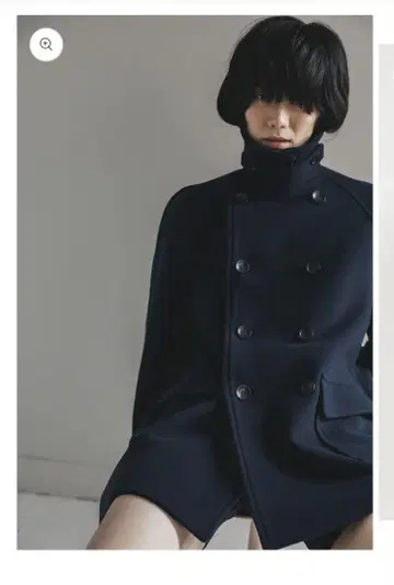 soyy 프렌치 마린 코트 네이비