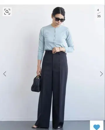 GABARDINE 와이드 팬츠 deuxieme classe
