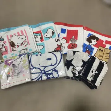 스누피 PEANUTS 타월 세트 손수건