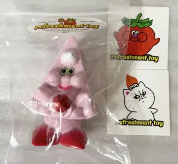 새상품 리프레쉬먼트 토이 핑크 피스케이크 소프트 비닐 피규어