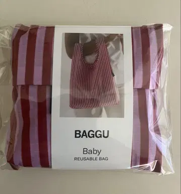 BAGGU 베이비 빨강 핑크 스트라이프 단종