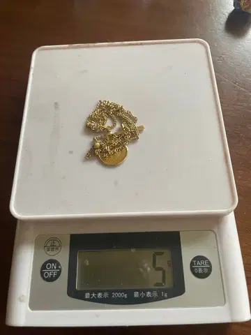 크로스와 코인 목걸이 5g