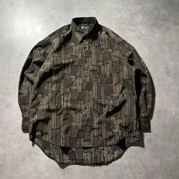 LUISANT 빈티지 올 패턴 스다 마사키 레트로 디자인 셔츠