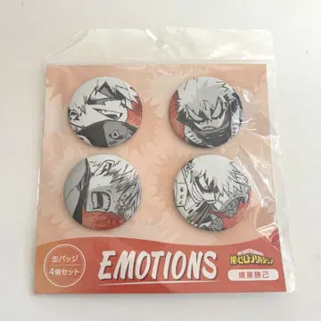 히로아카 캔뱃지 4개 세트 EMOTIONS 바쿠고 카츠키