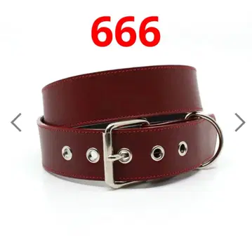666 벨트 플레인 벨트 L 사이즈 레드