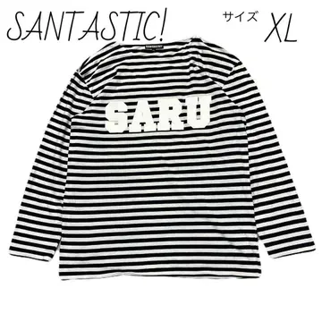 산타스틱 SANTASTIC! SARU 긴팔 보더 T셔츠 XL