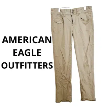 AMERICAN EAGLE 아티스트 크롭 베이지 치노 팬츠