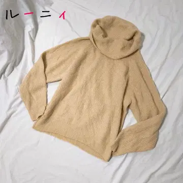 LOUNIE 루니 스웨터 니트 터틀넥 반짝이