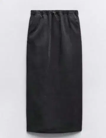 ZARA 밴딩 미디 기장 스커트 L