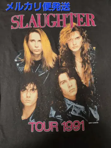 SLaughter Tour 1991 티셔츠 L 사이즈 CCI 슬로터