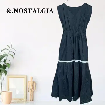 zB630 [ M ] &.NOSTALGIA A라인 플레어 원피스 프릴