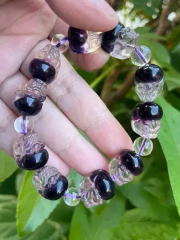 [극상] 팬텀 퍼플 플로라이트 비휴 16mm