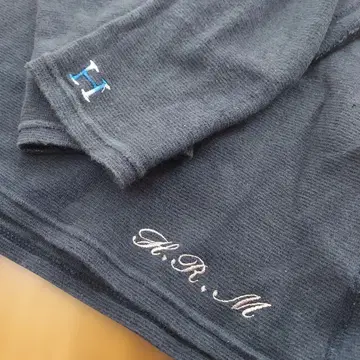 한정품 할리우드 런치 마켓 할리란 블랙에 가까운 네이비 긴팔 L 새상품급