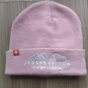 JUNGFRAUJOCH 핑크 니트 모자