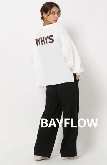 BAYFLOW [ HEREIAM ] 와플 오프숄더 풀오버