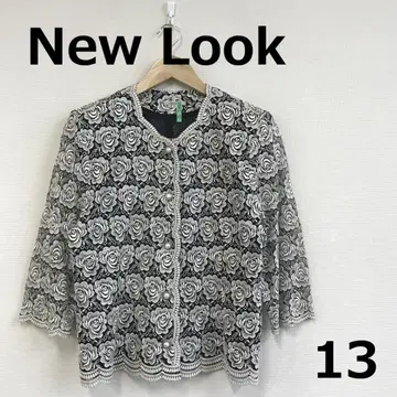 C1017A10 [ New Look ] 꽃무늬 자수 레이스 자켓