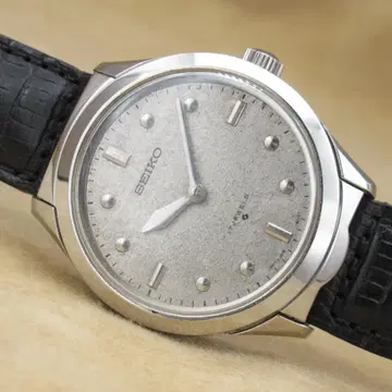 SEIKO 6618-8001 촉독식 수동 와인딩 실버 시각 장애 맹인
