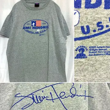 00s 지미 헨 Jimi Hendrix T셔츠 그레이