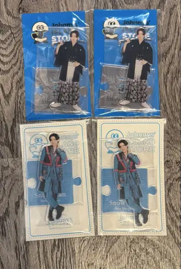 SnowMan 메구로 렌 아크릴 스탠드 4개 세트