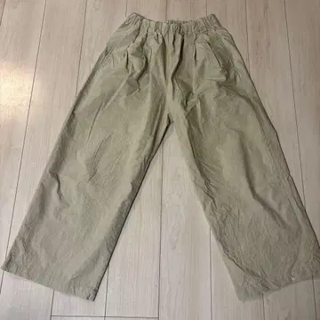 카구레 코튼 2턱 이지 팬츠 베이지