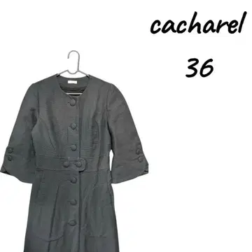 [ 새상품급 ] cacharel 무릎 기장 원피스 36 다크 그레이