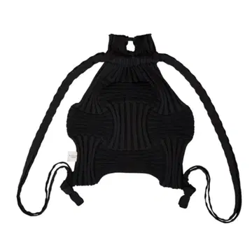 [ 미사용 ] 플리츠맘 백팩 New Bow Backpack 블랙