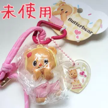 미사용 태국 인기 캐릭터 버터베어 키링 핑크
