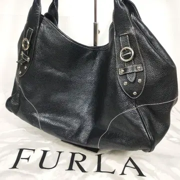 새상품급 FURLA 토트백 숄더 버클 블랙 대용량