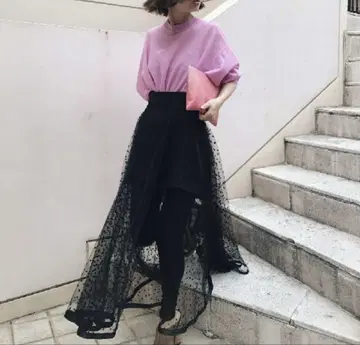 새상품급 Ameri vintage 별 패턴 샤샤 스커트