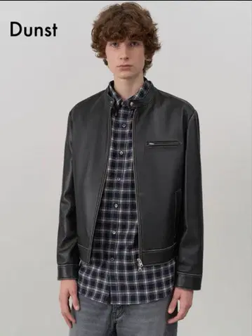 Dunst 블랙 가죽 자켓