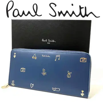폴스미스 Paul Smith 믹스 두들 라운드 지퍼 장지갑