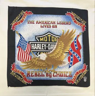 Harley-Davidson 빈티지 편측 반다나 이글 USA제