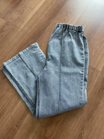마터니티 핀턱 데님 플레어 팬츠 2 LEPSIM 임신 전 임신 후