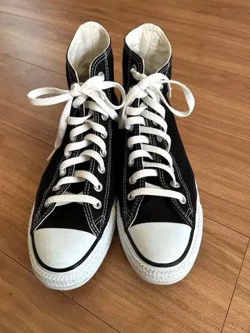 ALL STAR HI 블랙 스니커즈 25.5cm